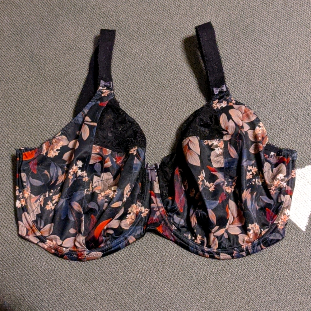 ELOMI Morgan Midnight Garden Full Cup Banded Bra.